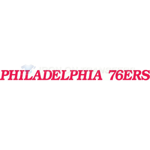 Philadelphia 76ers Iron-on Stickers (Heat Transfers)NO.1148
